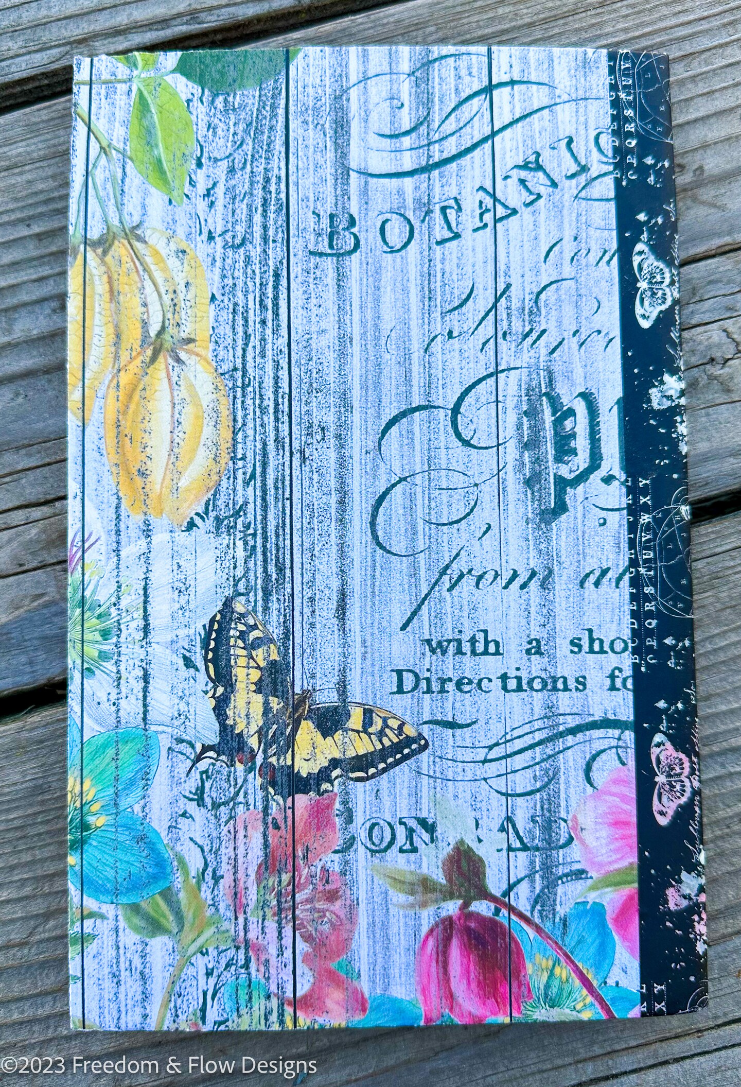 Beautiful French Blue 2024 Designer Handmade Junk Journal