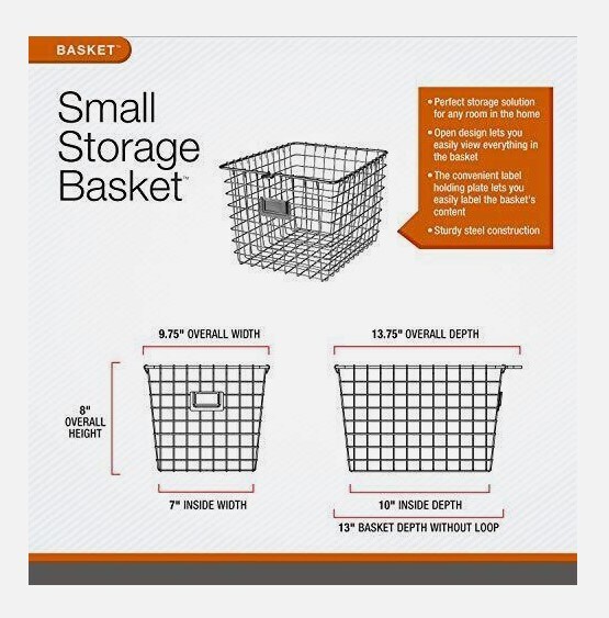 Spectrum Small Diversified Wire Storage Basket in Chrome
