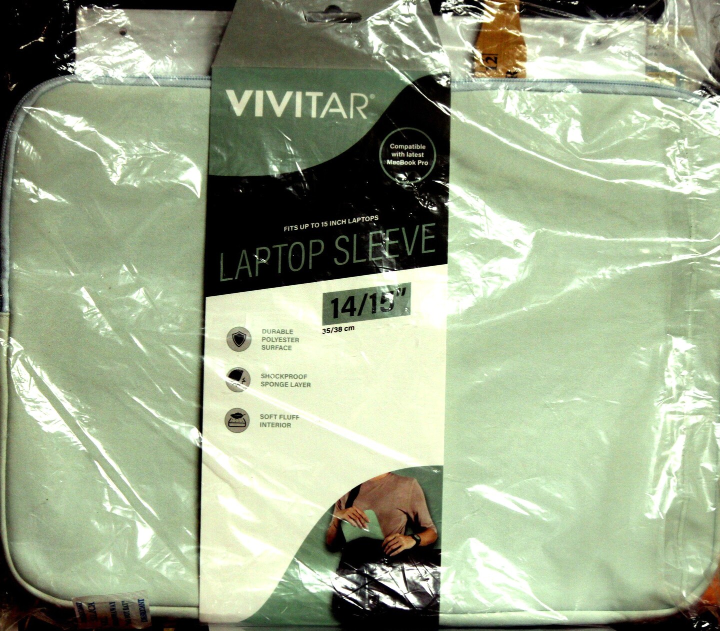 Vivitar Pastel Green Laptop Sleeve 14&#x22;/15&#x22;