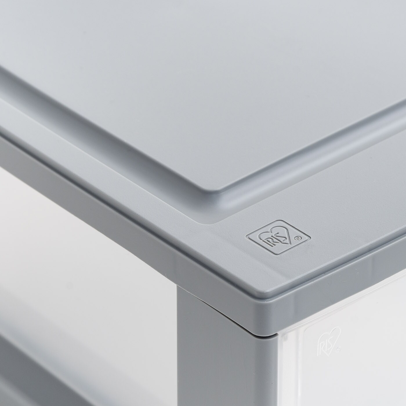 IRIS USA 5Pack Stackable Storage Drawer Box for Closet, School supplies, Gray