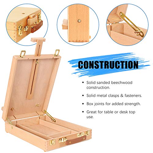 Wooden Art Easel Box For Painting With Storage Box Sketch Box Table Easel  For Student Professionals Beginner Art Supplies - Arts, Crafts & Sewing -  Temu
