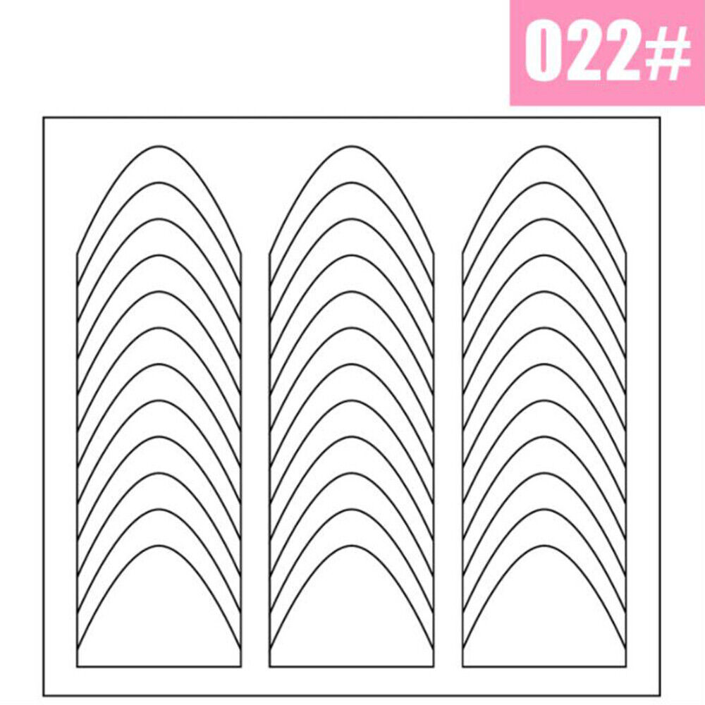 Kitcheniva French Manicure Nail Art Tips DIY Guide Sticker | Michaels