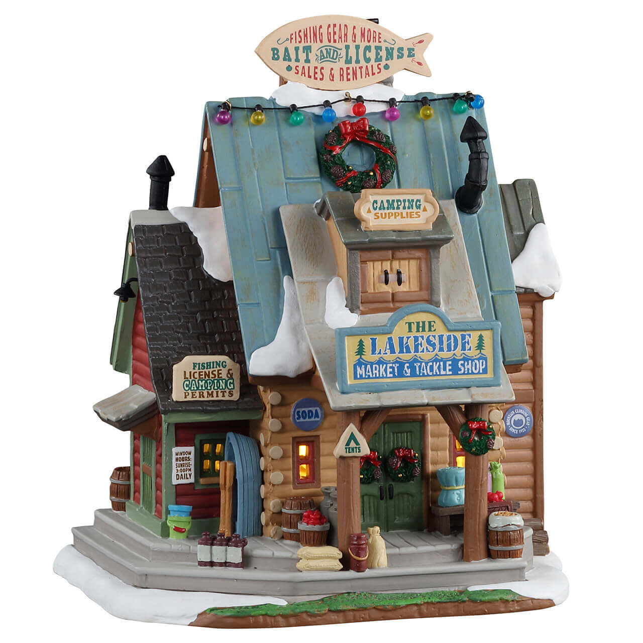 Lemax&#xA9; Vail Village&#x2122;: The Lakeside Market &#x26; Tackle Shop