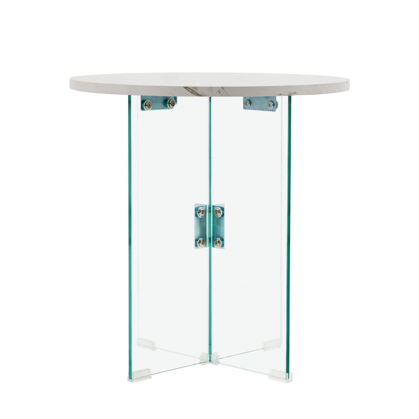 Round Table with Marble Tabletop