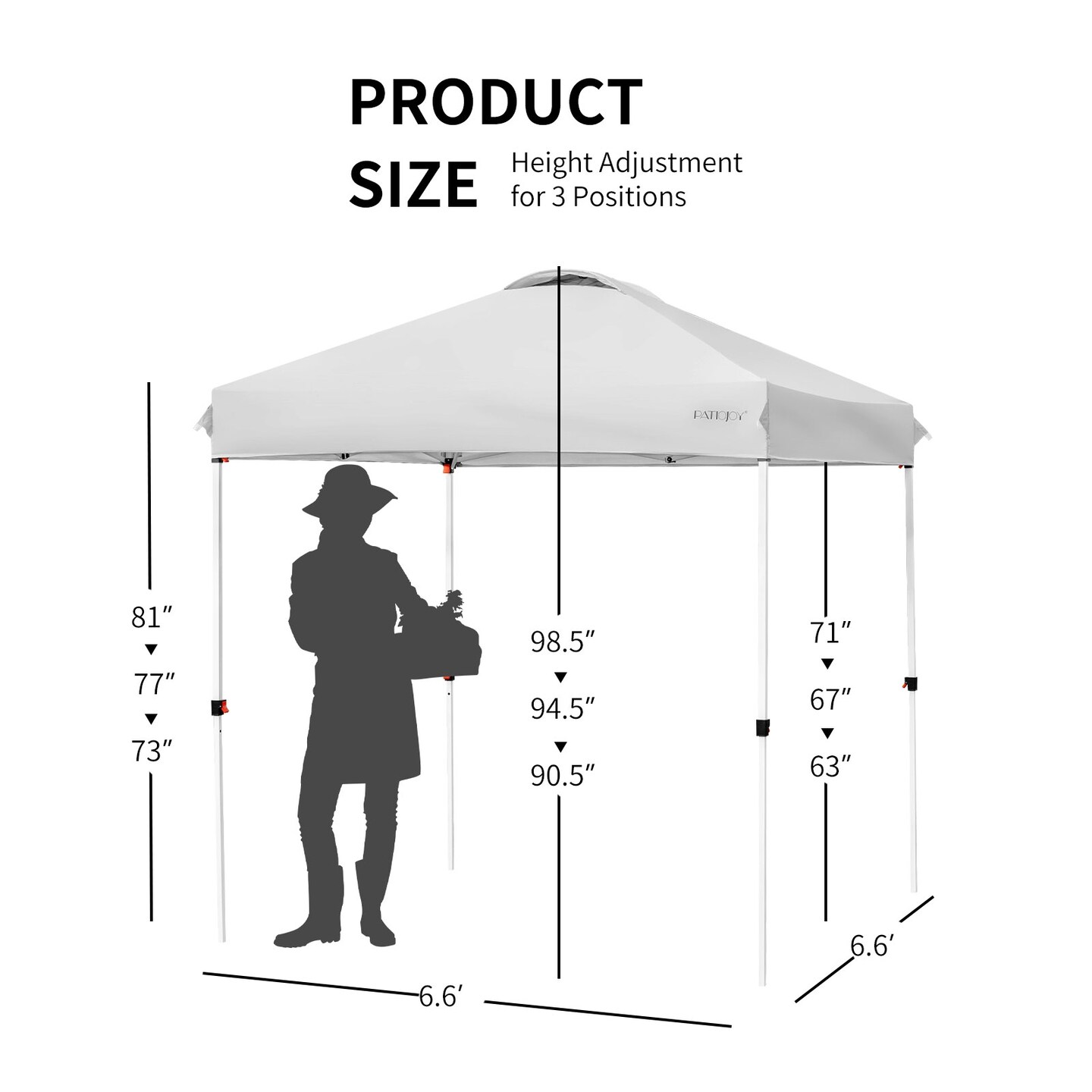 Outdoor Pop Up Camping Canopy Tent with Roller Bag