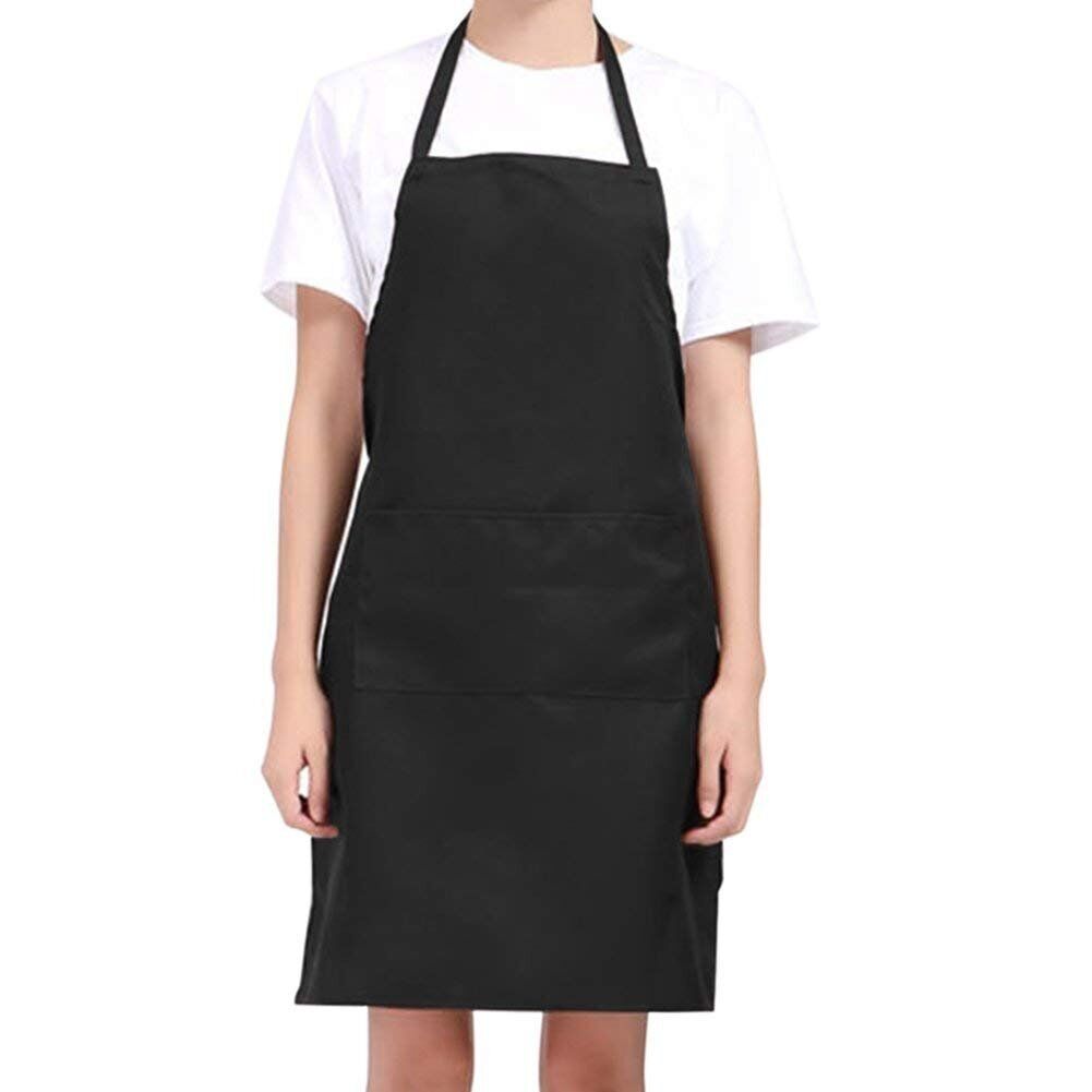 Kitcheniva Cooking Apron With 2 Pockets 2 Pcs