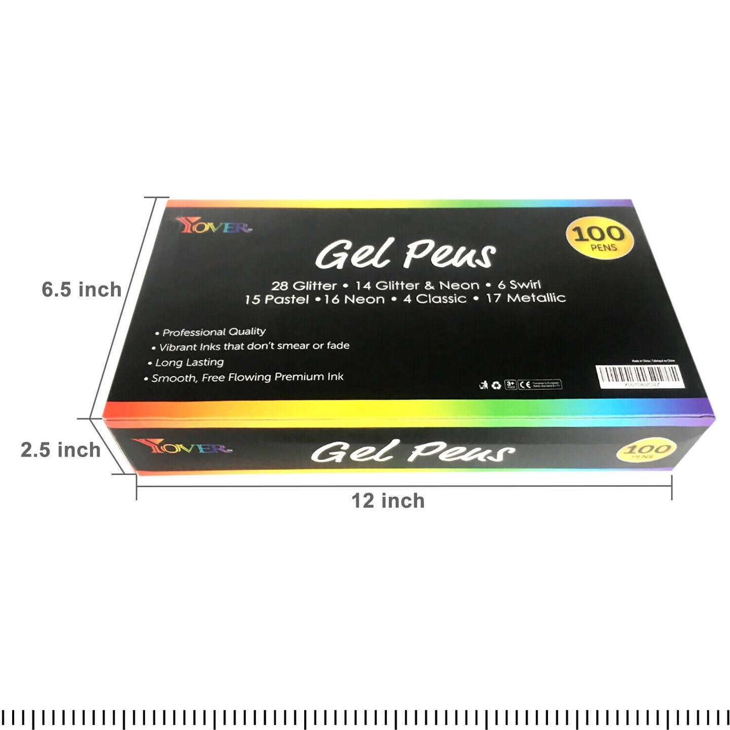 100-Piece High-Quality Gel Pens Set