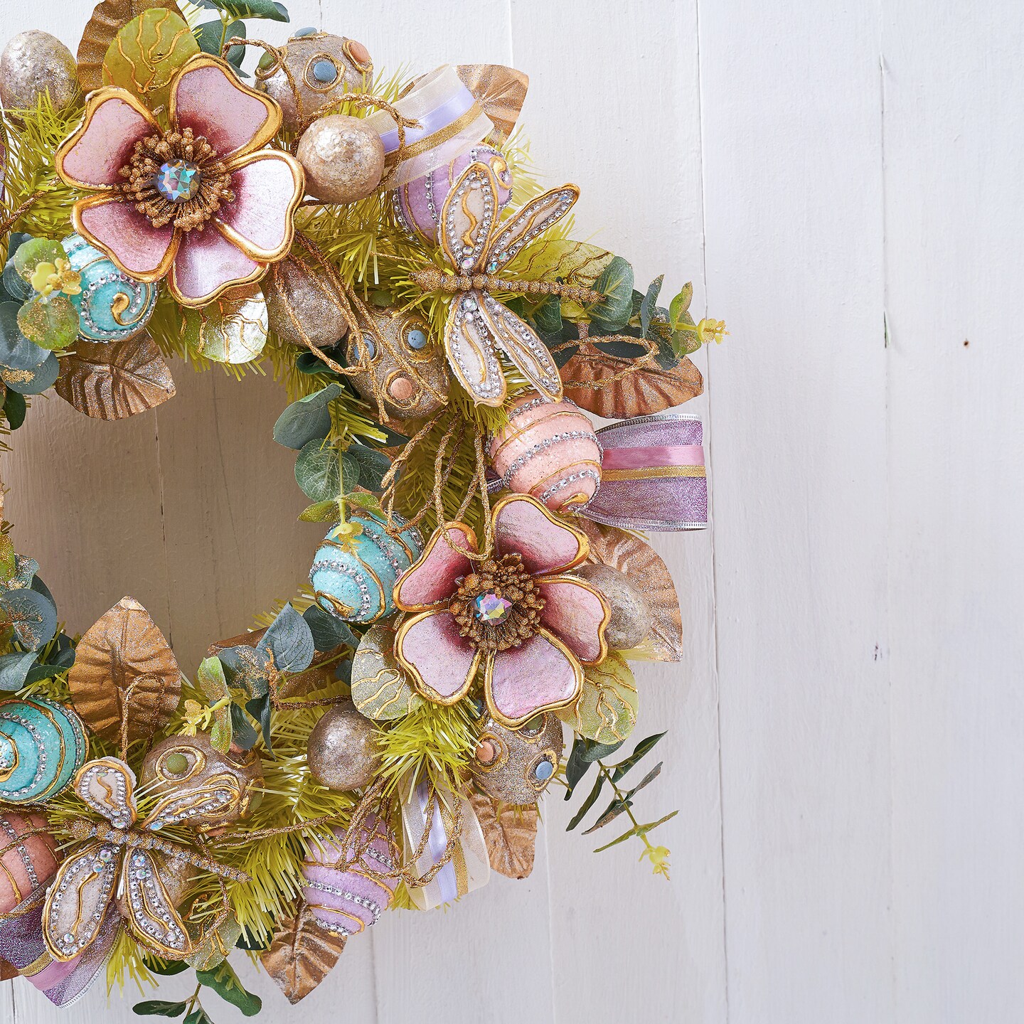 Easter Elegant Premium Handcrafted Wreath 22&#x22;