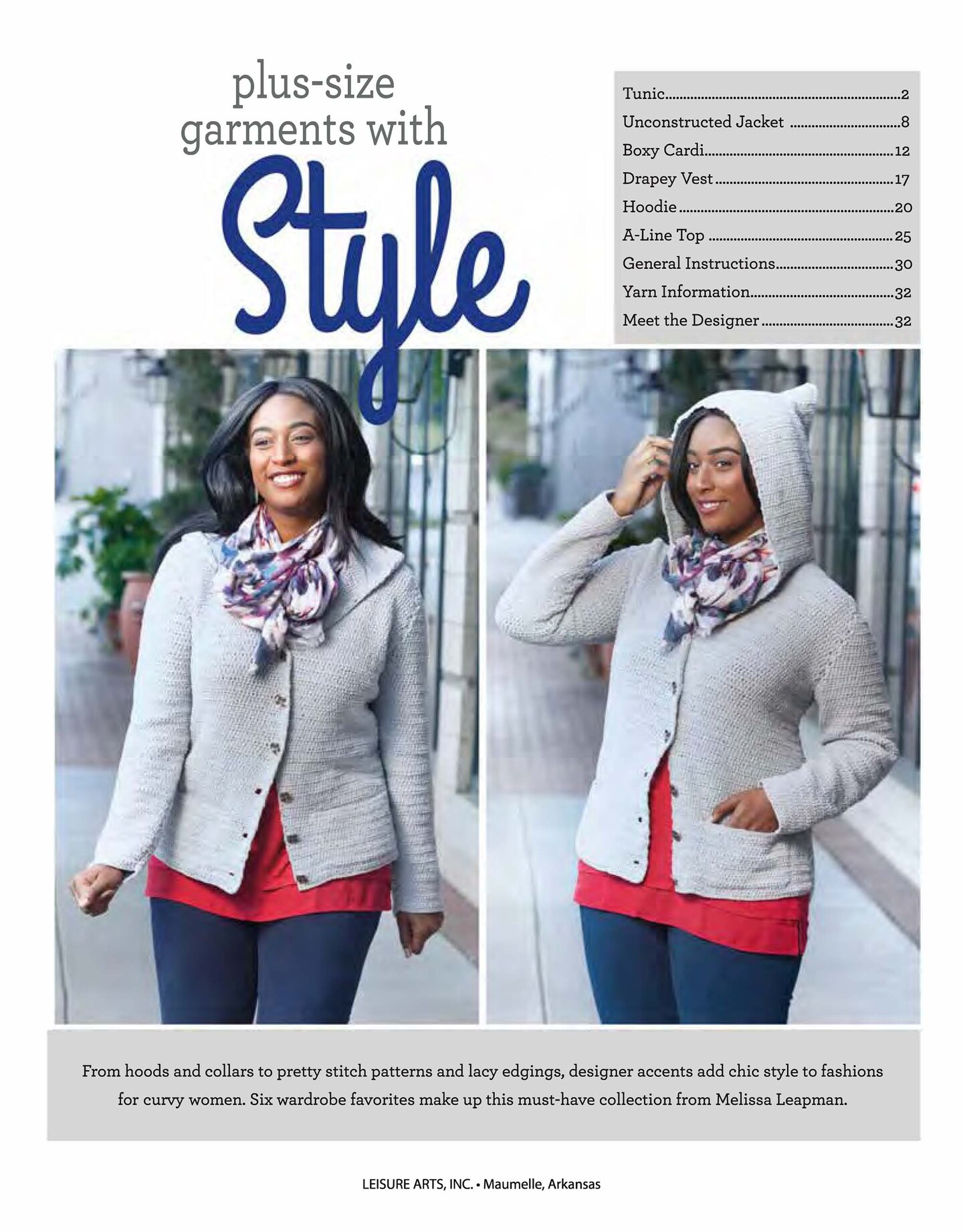 Leisure Arts Plus Size Garments with Style Crochet Book