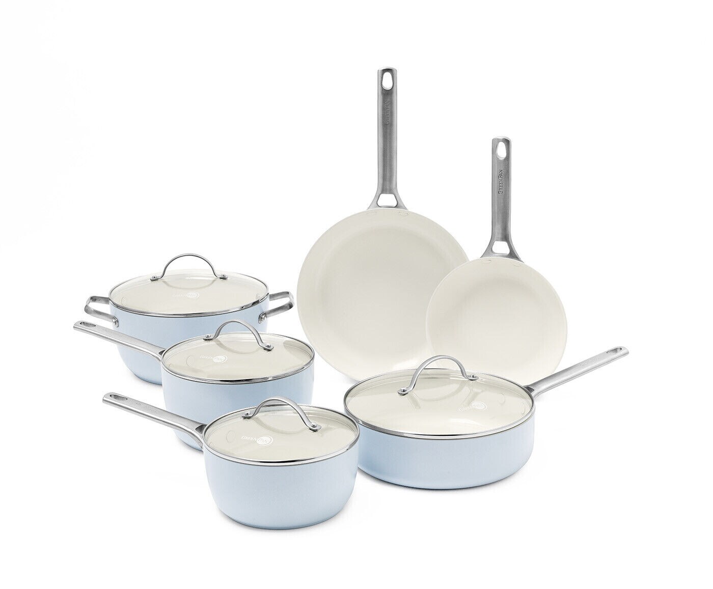 GREENPAN Ceramic Nonstick Cookware Pots and Pans Set