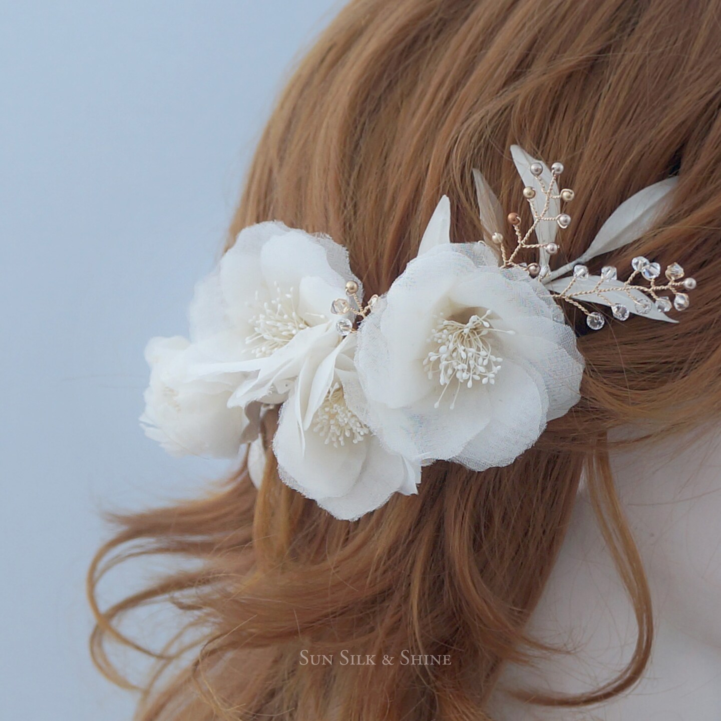 Swarovski Wedding Headpiece Garden Wedding Head Piece Flower