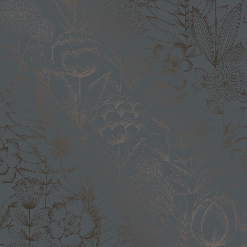 Tempaper &#x26; Co. Homestead Floral Blue Removable Peel and Stick Wallpaper