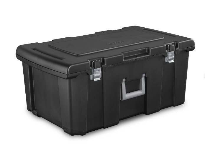 Black Plastic Footlocker