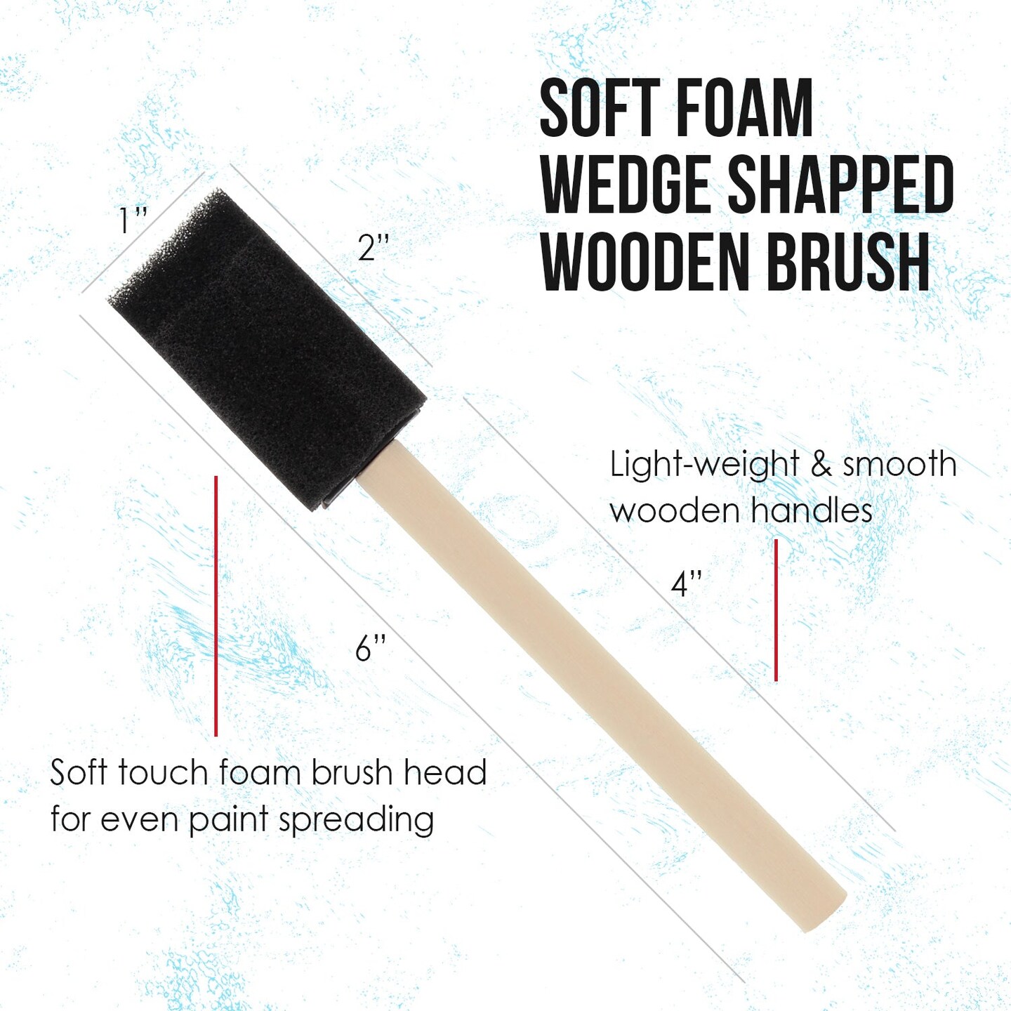 Foam Brush Variety 25 Piece Set by Craft Smart®