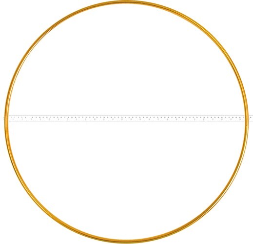 John Bead 27&#x22; Brass Metal Rings, 10pcs