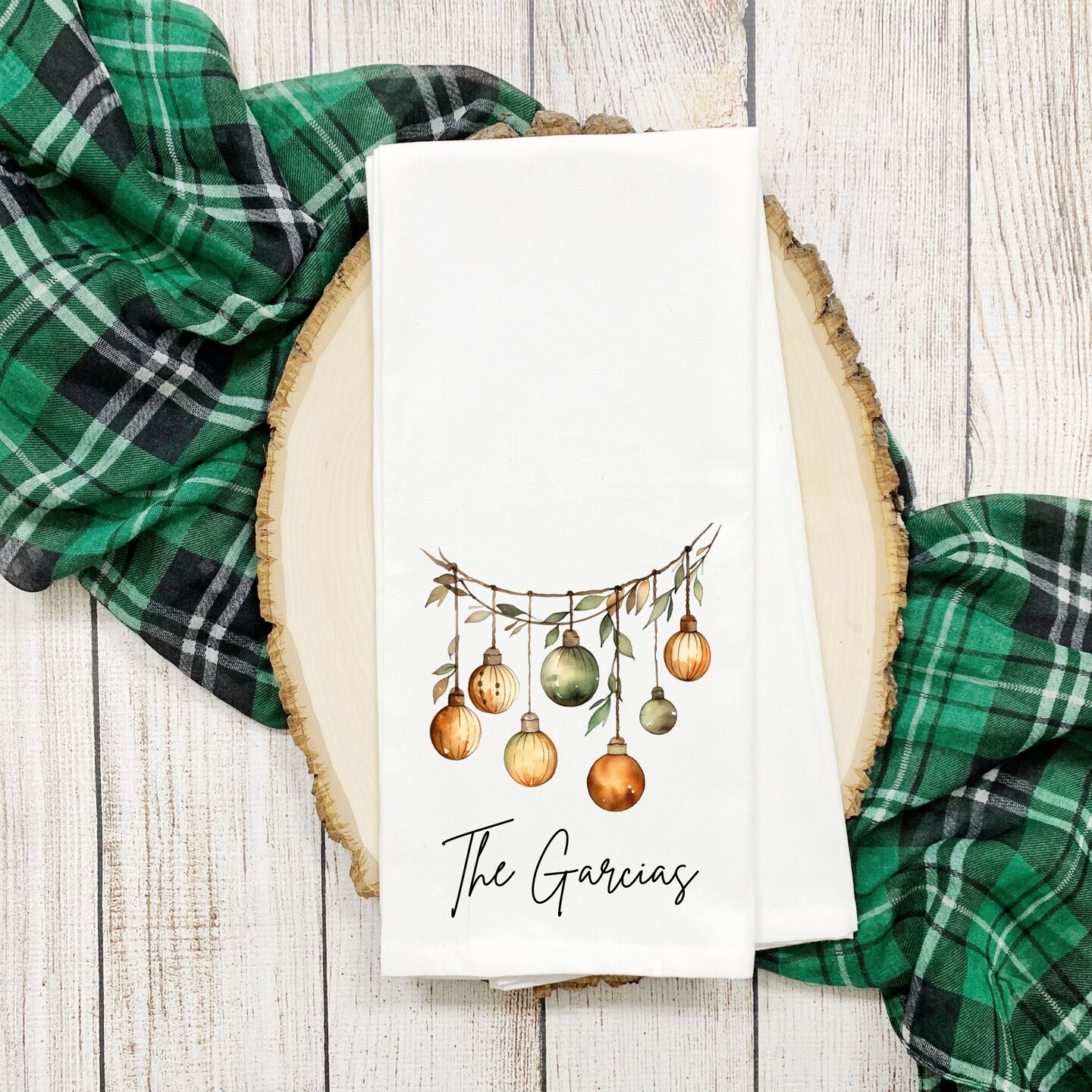 Personalized discount christmas towels