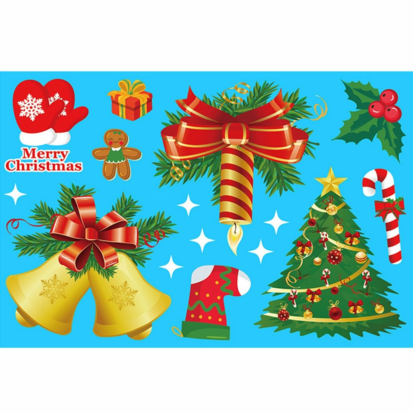 Kitcheniva Christmas Window Clings Snowflake Stickers 167 Pcs