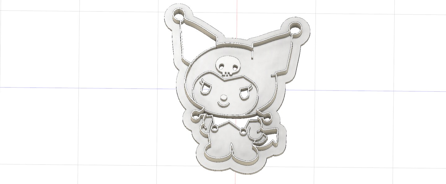 3D Printed Sanrio Kuromi Cookie Cutter