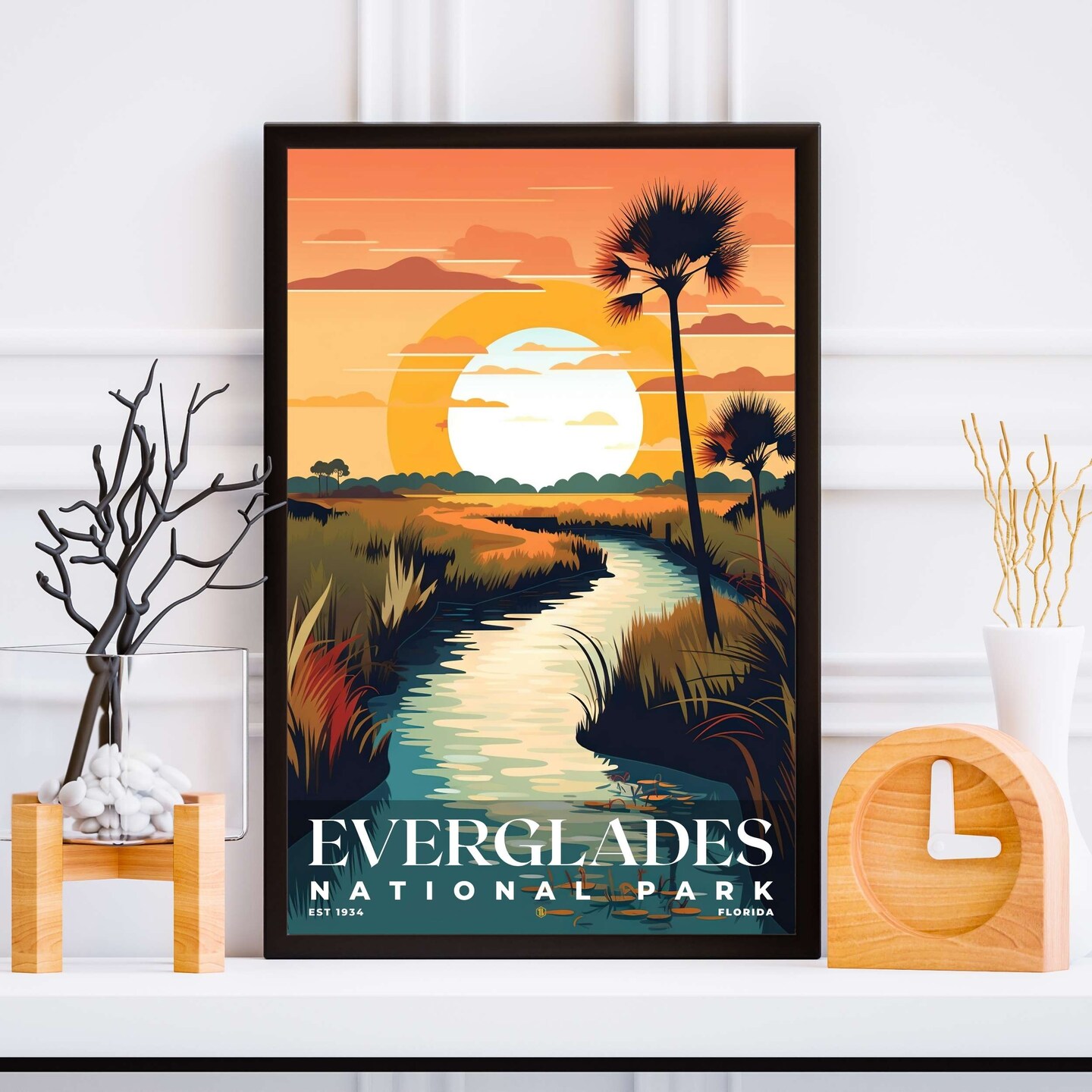 Everglades National Park Poster, Travel Art, Office Poster, Home