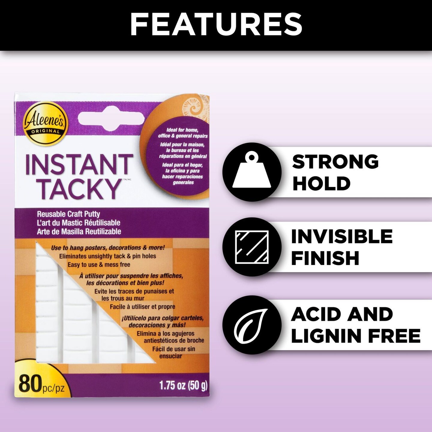 Aleene&#x27;s Instant Tacky Reusable Craft Putty 80 Pc.
