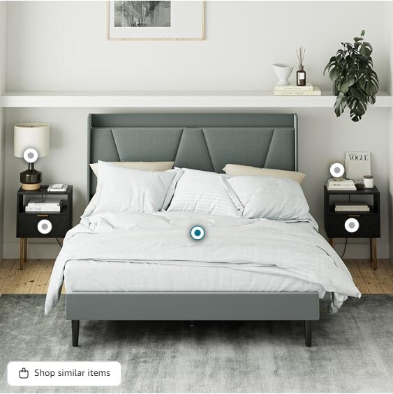 Small Bedside Table with Drawer,Black Night Stand, Bedside Furniture, End Table with Gold Frame,Drawer Dresser for Bedroom,Living Room,Diamond