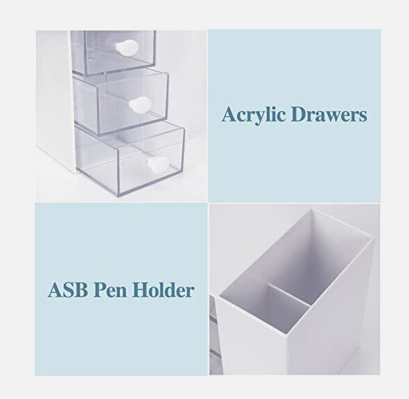 3 Drawer Office Desk Organizers