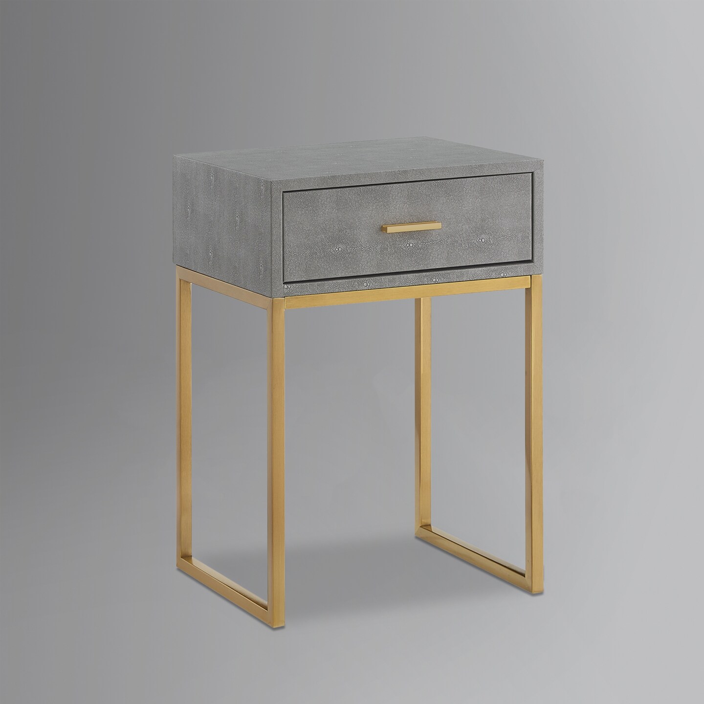Landan Faux Shagreen End Table