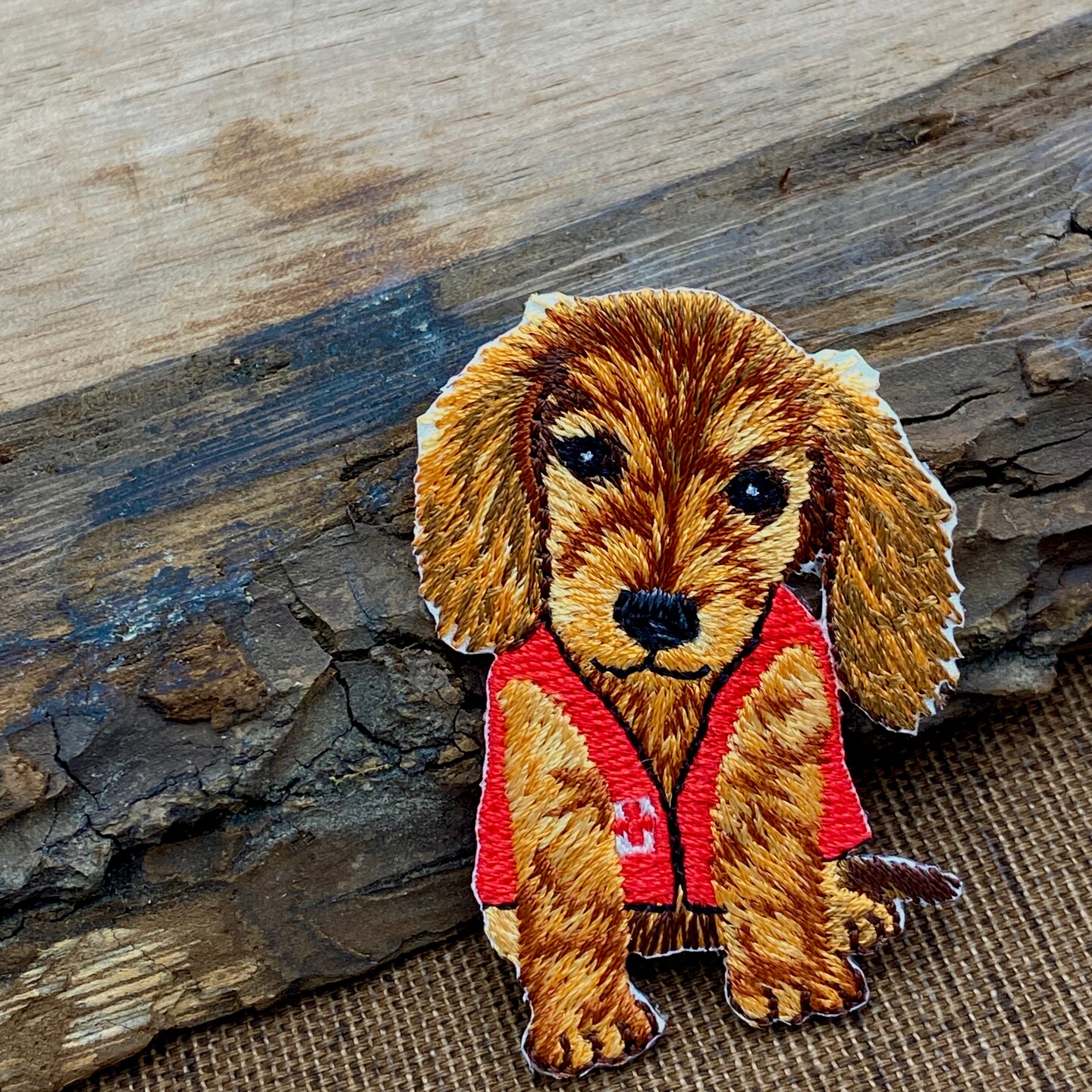 EMT Dachshund, Puppy Dog, Medical, Embroidered, Iron on Patch