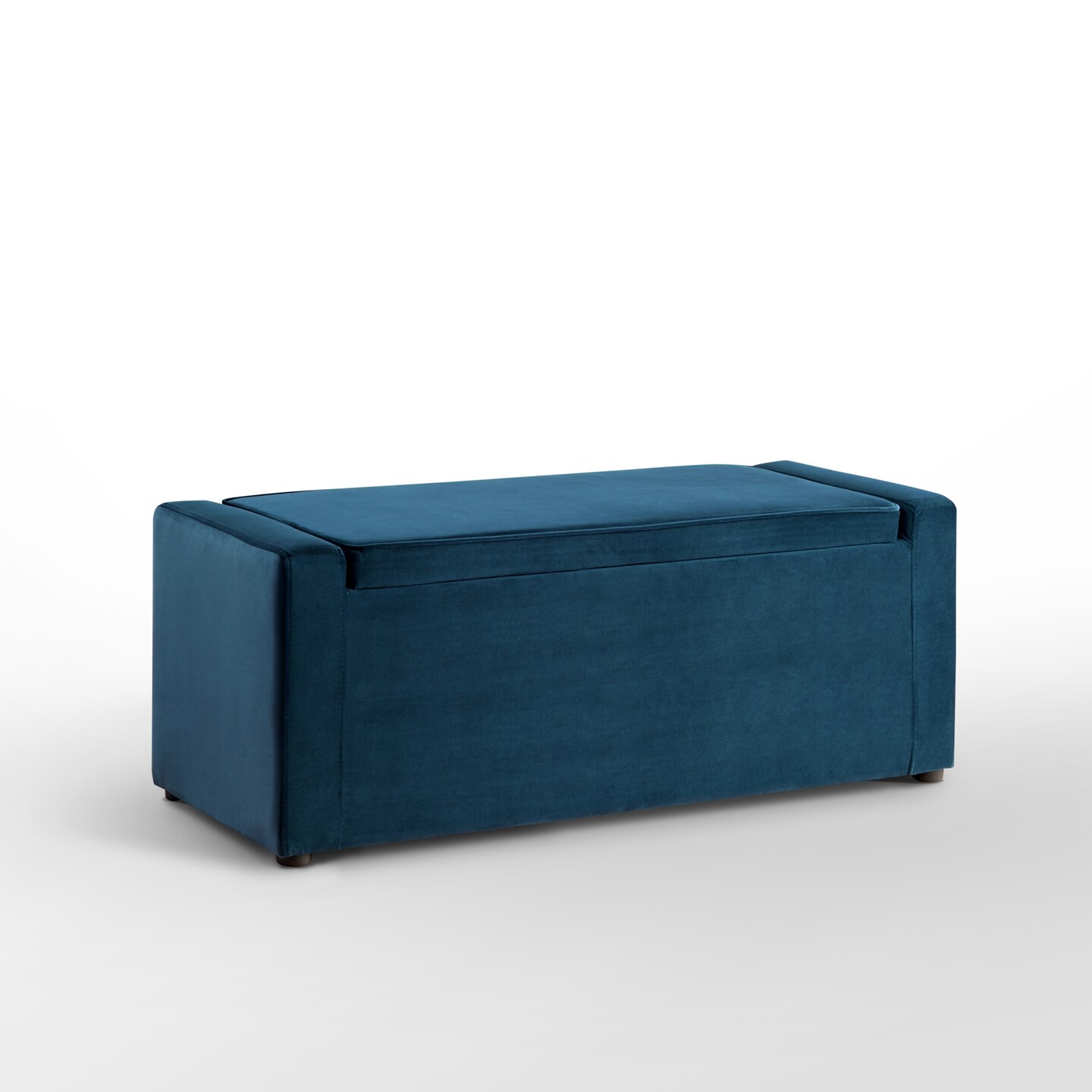 Alejandro Velvet Upholstered Storage Ottoman Bench