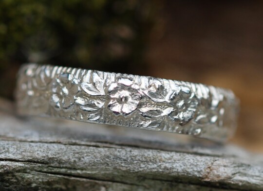 Forget me best sale not silver ring