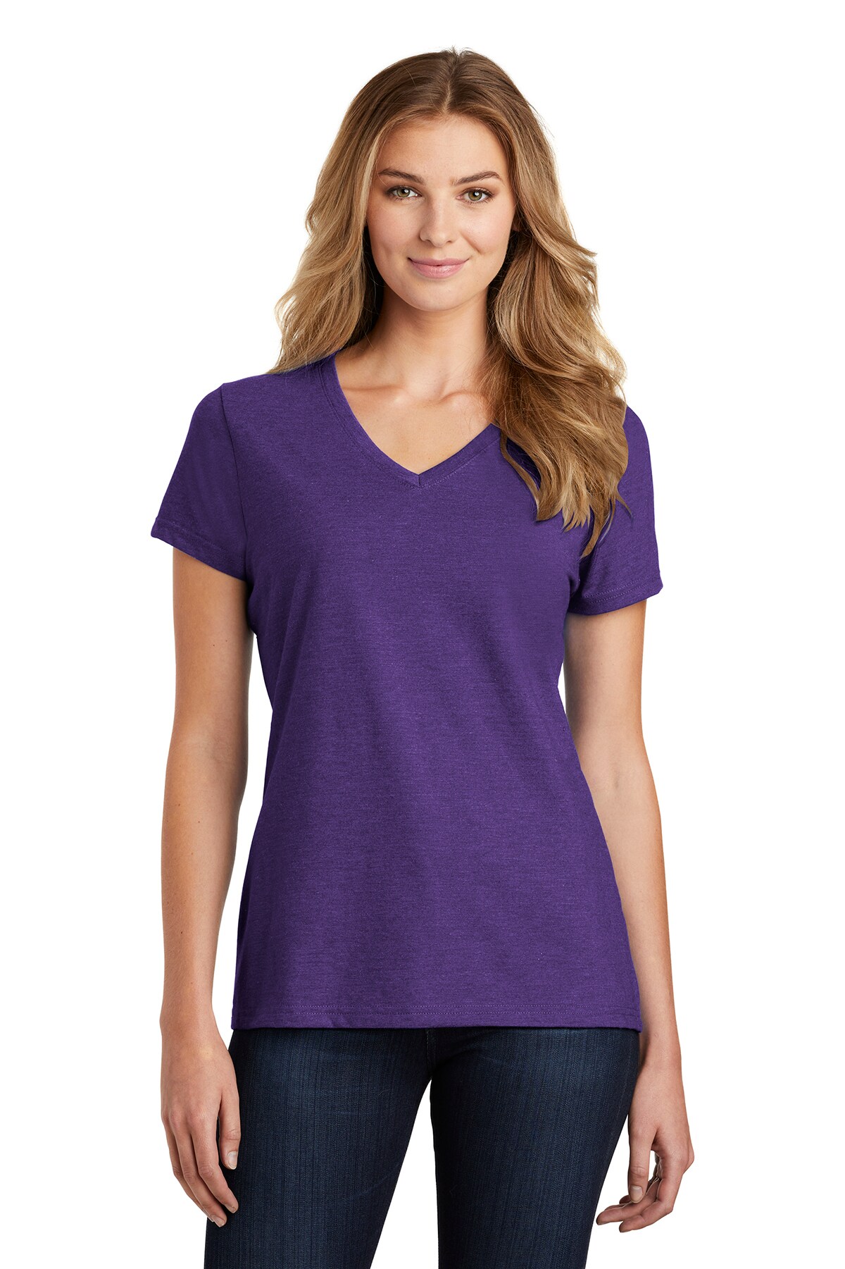 V-Neck Short Sleeve Tee For Women