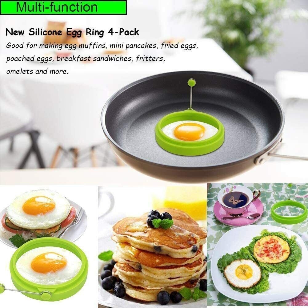 Silicone Egg Fried Mold Ring for Pancake and Kitchen Cooking
