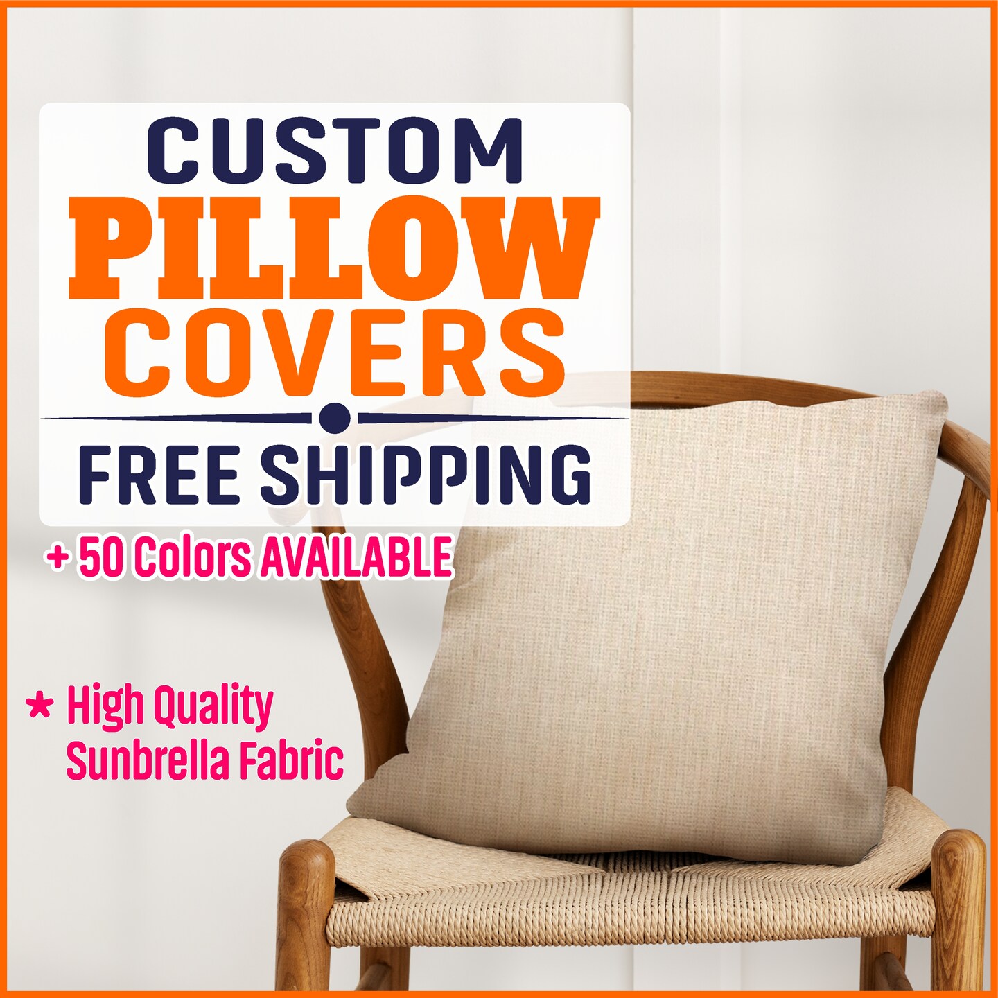 Custom Cushion Covers I Throw Pillows I FREE Shipping