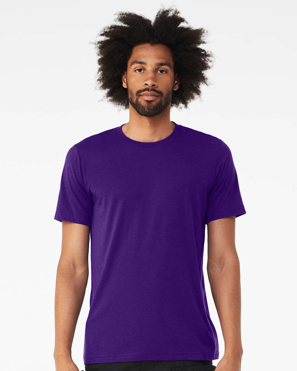 BELLA+CANVAS Men’s Triblend Crewneck Short Sleeve T-Shirt for Summer Wear, Casual Style & Lightweight Everyday Tee