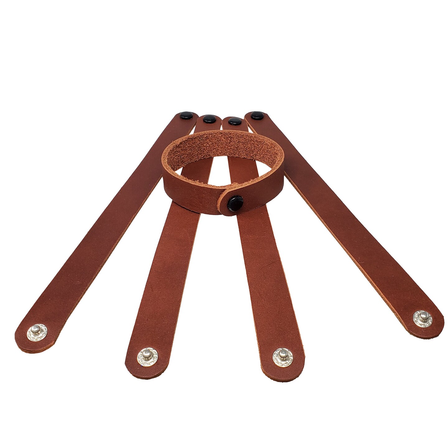 8 Pack Leather Craft Bracelets – 18 Color Options, ¾" Wide, Ready to Customize