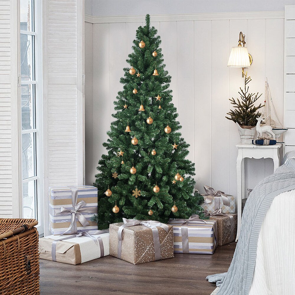 7.5FT Modern And Convenient Xmas Decoration Festive Magic PVC Automatic Christmas tree