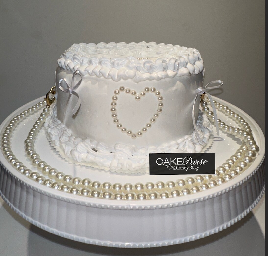 Betsey Johnson Blu Frost Yourself Wedding Cake Bridal Top Handle Bag, Ivory