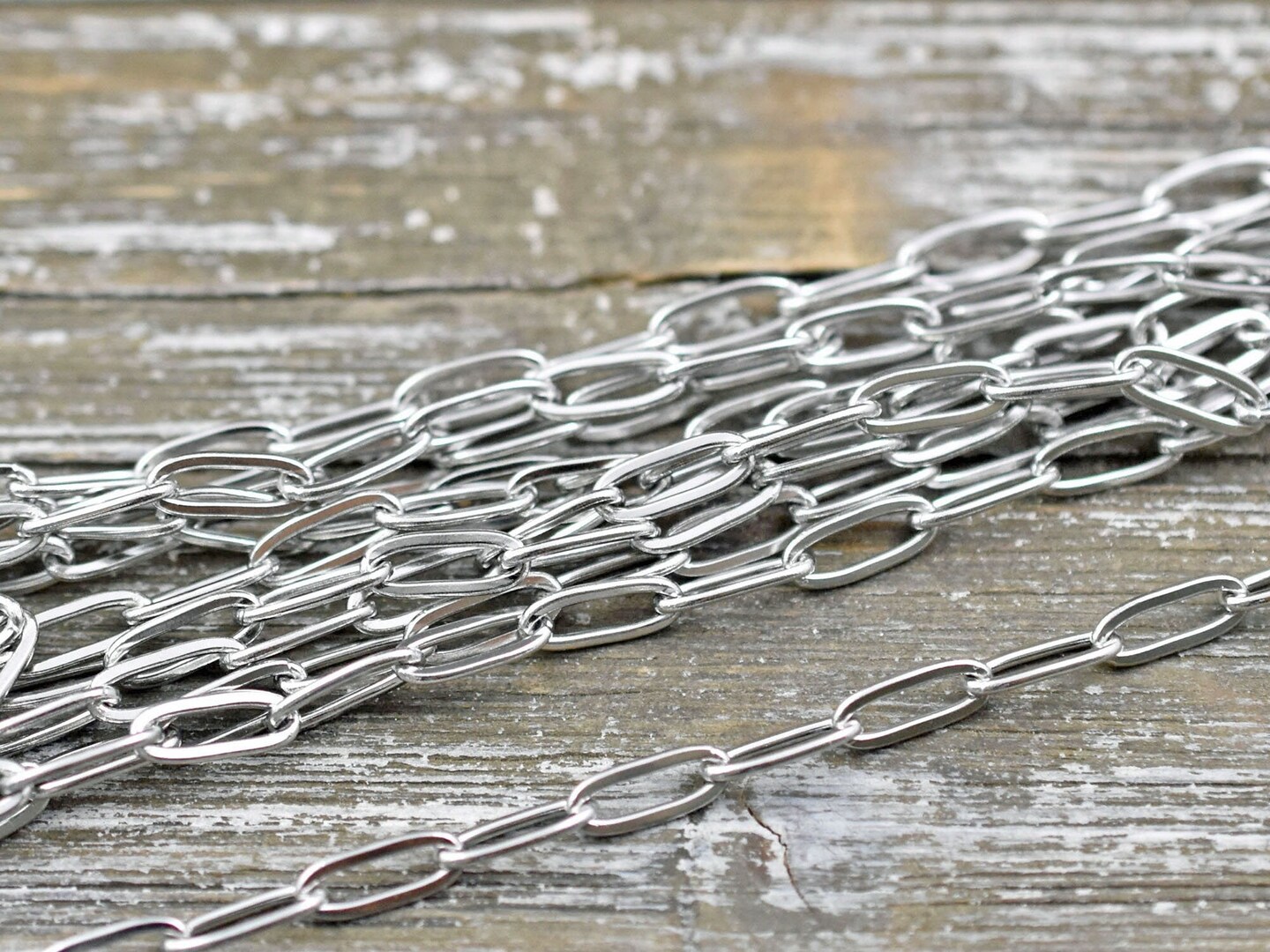 10x4mm 304 Stainless Steel Paperclip Chain Sold by the foot Michaels