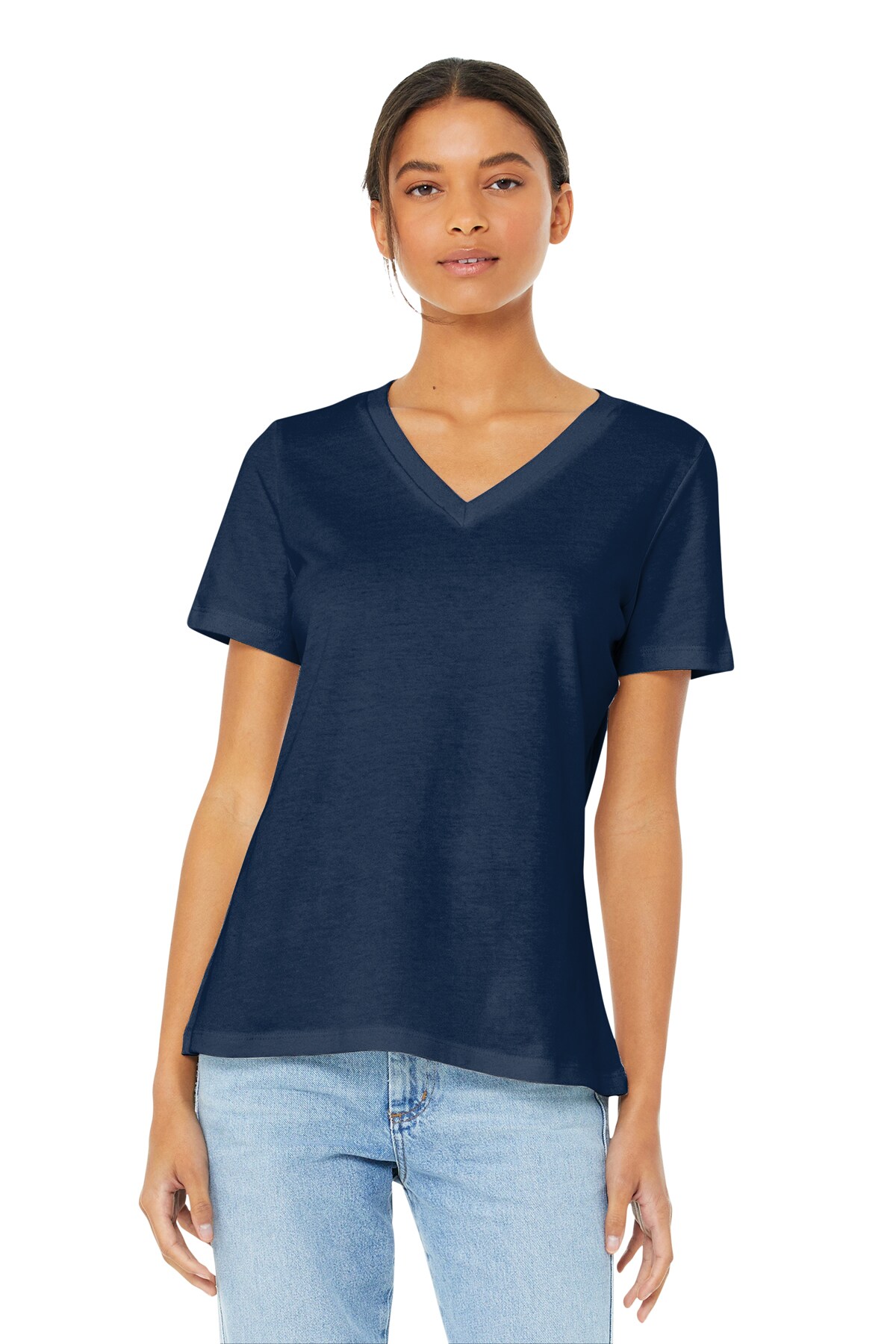 Relaxed Jersey Short Sleeve V-Neck Tee - BC6405 | 4.2-oz, 100% cotton ...