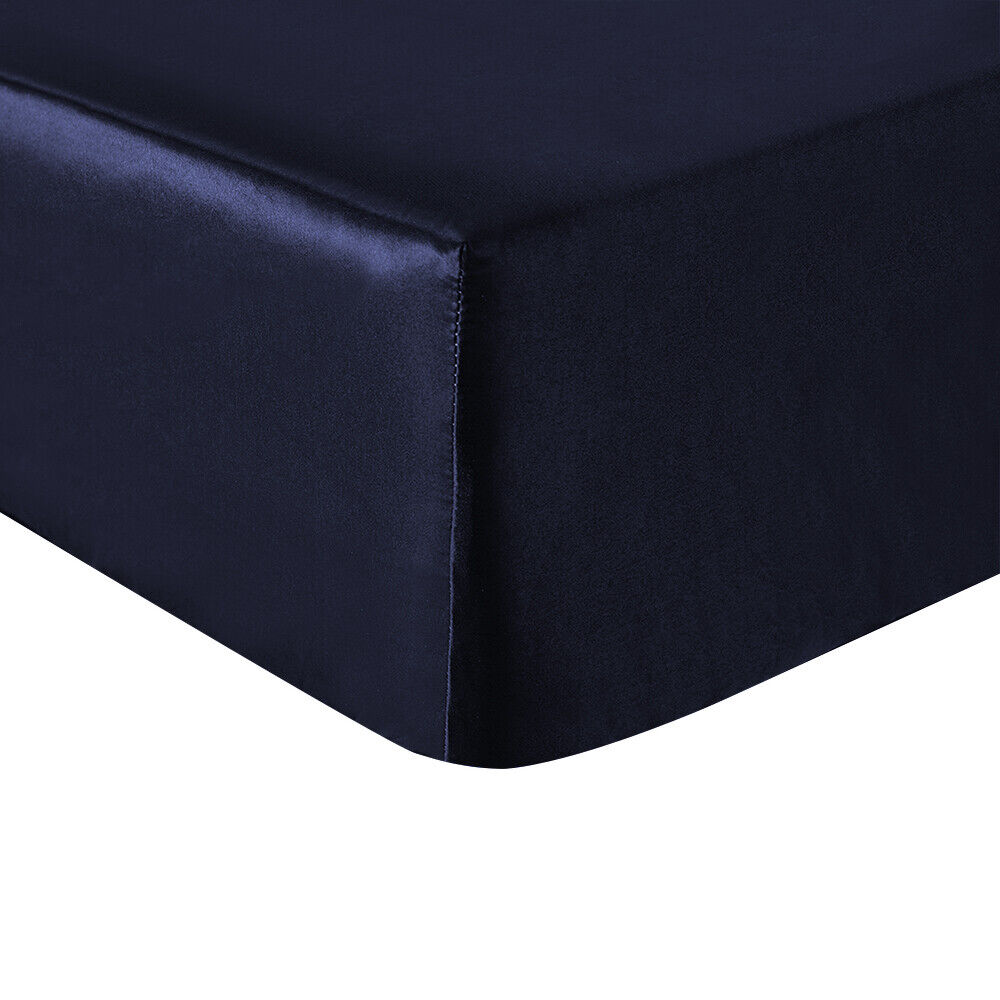 Kitcheniva Ultra Soft Satin Deep Pocket Fitted Sheet
