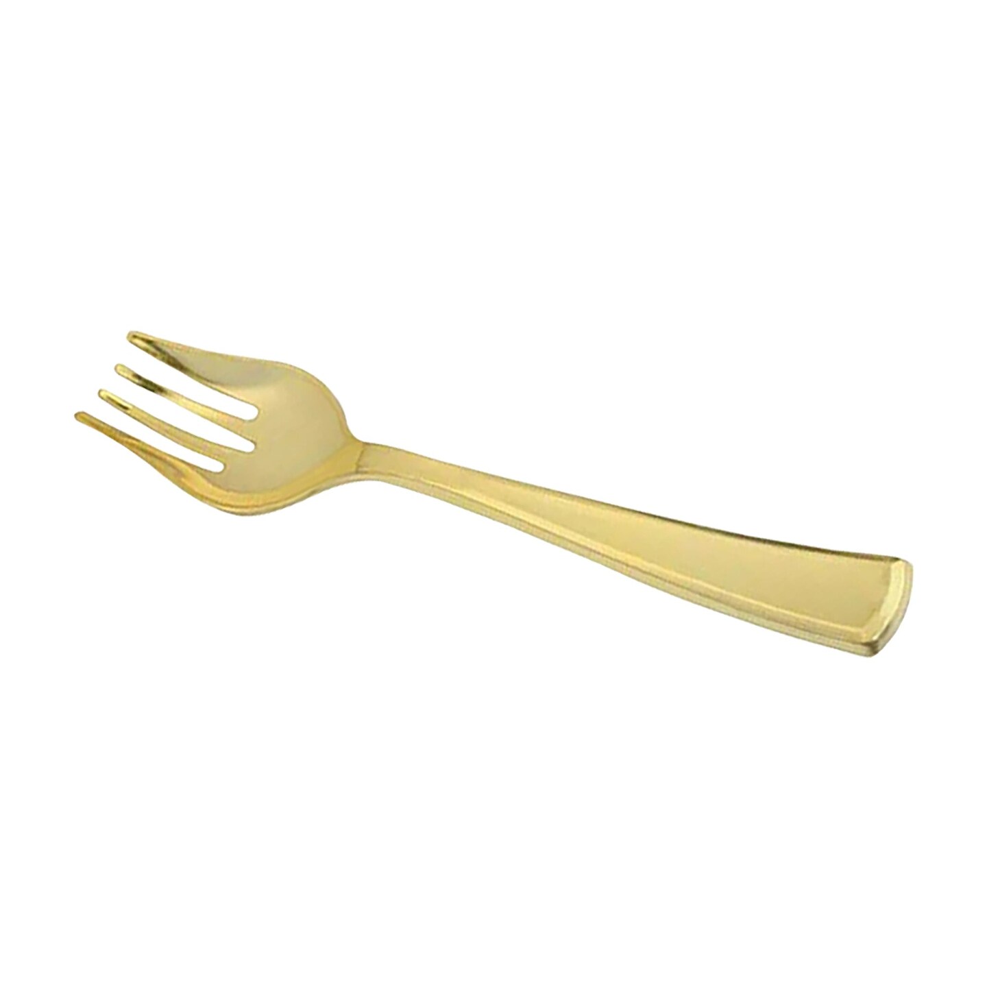 Gold Disposable Plastic Serving Forks (60 Serving Forks)