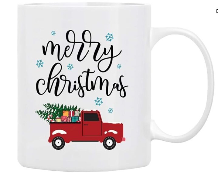 Christmas Coffee Mug, Holiday Coffee Mug ''MERRY CHRISTMAS,'' Funny ...