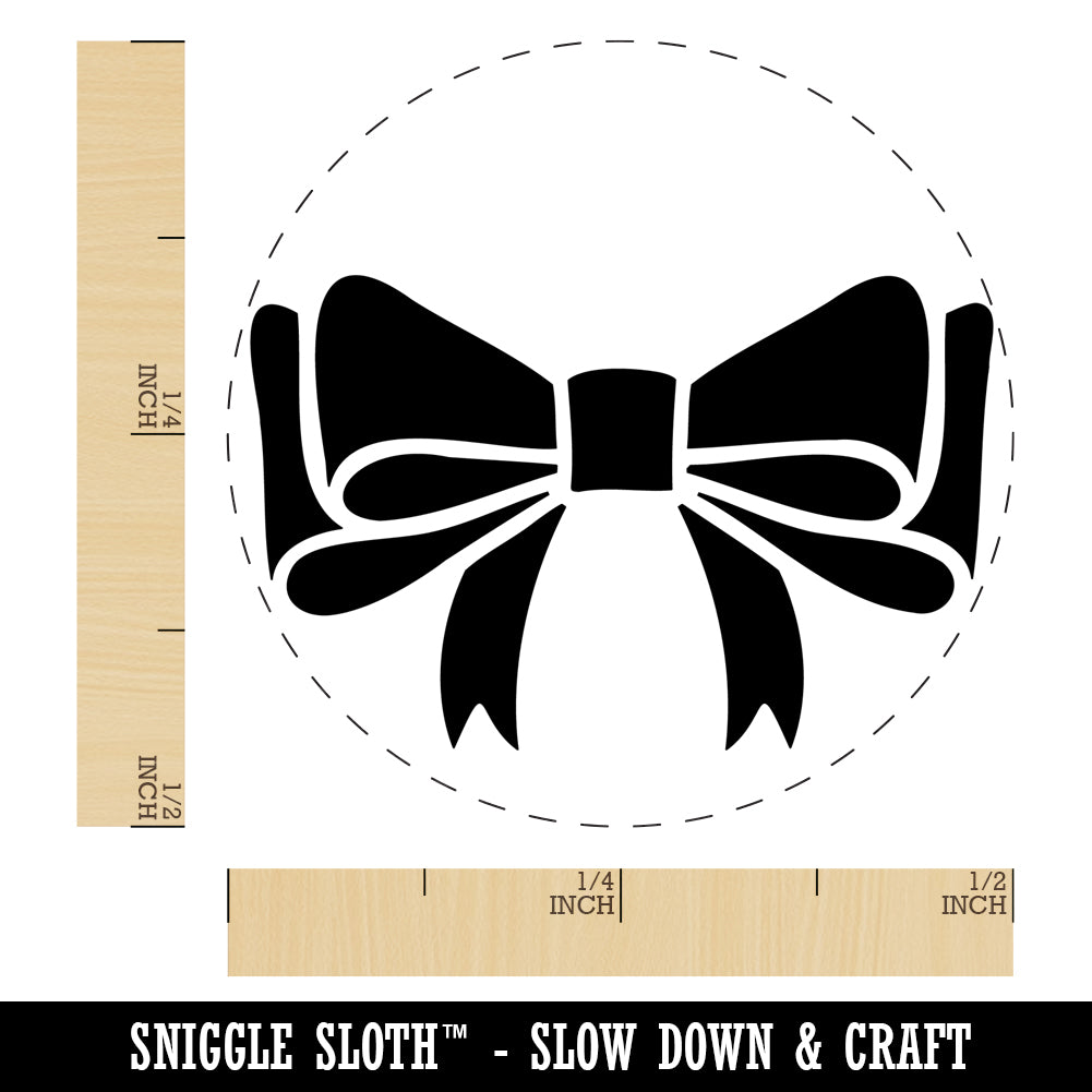 Cute Hair Bow Tie Self-Inking Rubber Stamp Ink Stamper for Stamping Crafting Planners