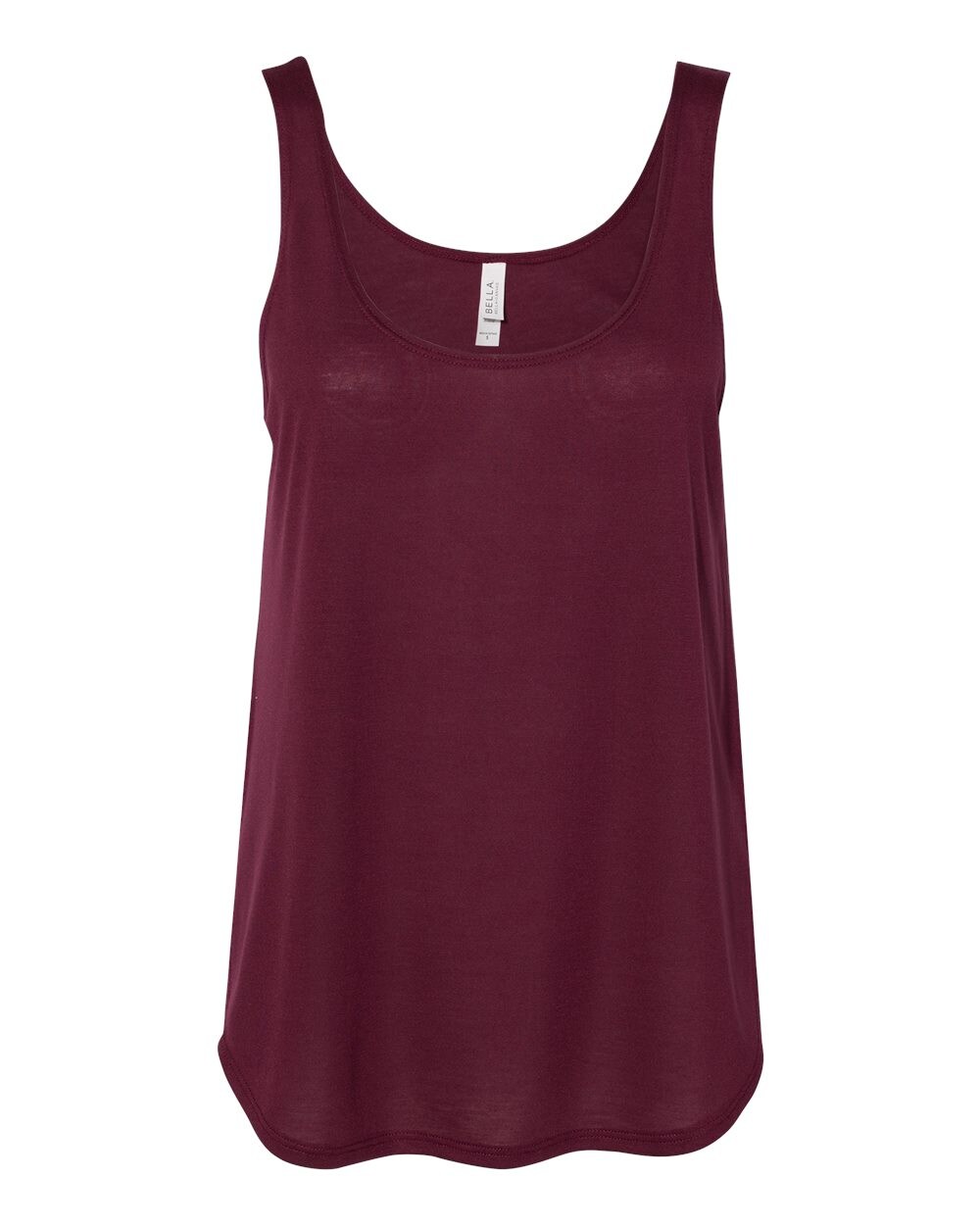 BELLA + CANVAS - Women's Flowy Tank with Side Slit |3.7 oz./yd², 65/35  polyester/viscose | this must-have tank that seamlessly combines fashion  and