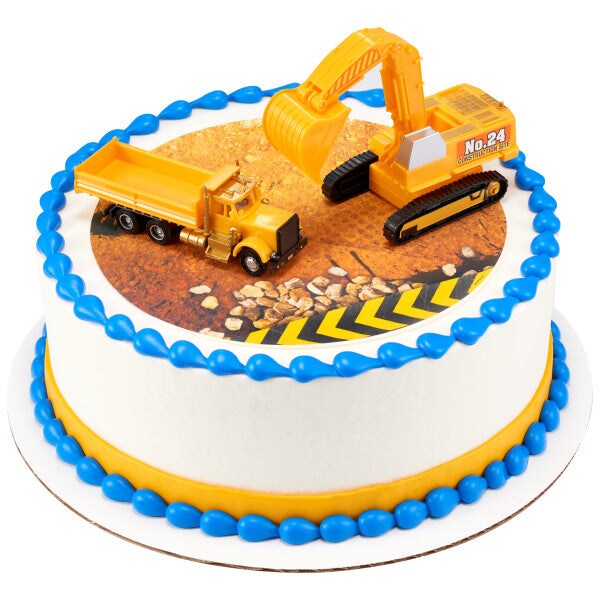 Construction Dig DecoSet&#xAE; Cake Decoration
