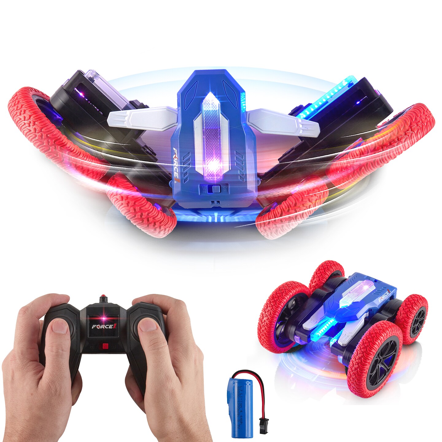 Force1 Tornado+ LED Remote Control Car for Kids
