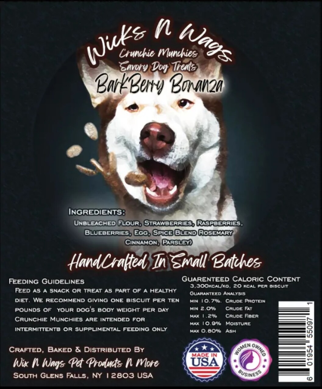 Crunchy Munchies Dog Treats: Barkberry Bonanza