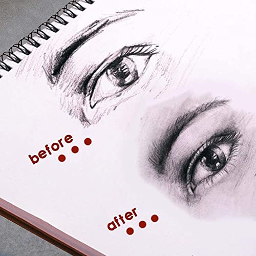 12 PCS Blending Stumps and Tortillions Paper Art Blenders with Sandpaper Pencil Sharpener Pointer for Student Artist Charcoal Sketch Drawing Tools