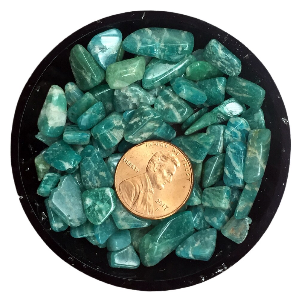 Amazonite (Russian) Mini Crystal Chips &#x2013; Size 2