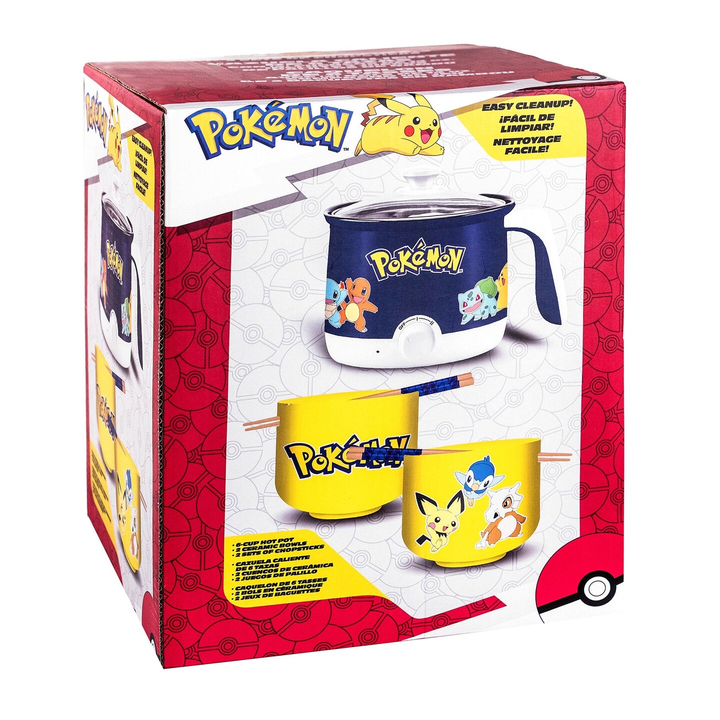 Uncanny Brands Pok&#xE9;mon Hot Pot with Ramen Bowls